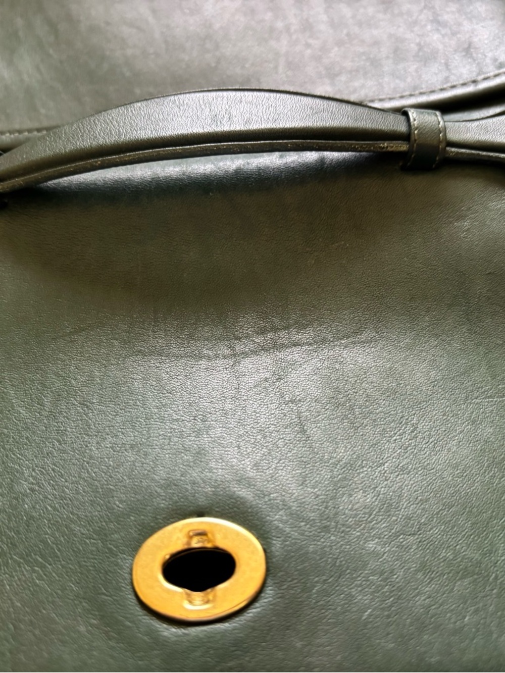 Coach bottle green leather court bag - Picture 6 of 9